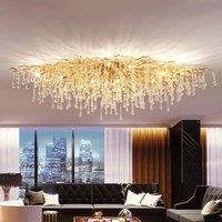 Luxury Crystal Chandelier Modern Hotel Bedroom Dining Living Room Ceiling Light Gold Home Decoration Luster Led Pendant Light