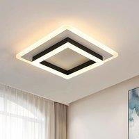 Square Acrylic Ceiling Light Modern Ceiling Lamps,30W Warm Light 3000K,LED Ceiling Lighting for Bedroom Living Room Office