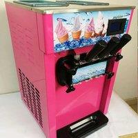 Commercial Soft Serve Ice Cream Machine - Pre-Cooling System, 18L/H Portable High Capacity for Food Trucks & Dessert Shops