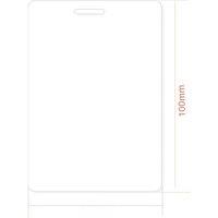 100PCS/lot 100*70mm Blank 125KHZ EM PVC Plastic Photo id White 125KHZ ID Card with Hole