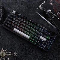 Akko 5075B Plus Mechanical Keyboard 75% Layout Hot Swap Type-C Wired/2.4g & BT 5.0 Wireless RGB Gaming Keyboard Gasket Structure