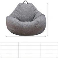 Lazy Sofas Cover Large Bean Bag Cover Without Filler Adults Couch Living Room Bedroom Home Tatami Lounger Comfortable Seat Cover