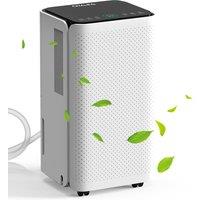 Dehumidifier 14 L, Dehumidifier Cellar Rooms with Digital Display, 24H Timer, Automatic Defrosting, Dry Clothes, Continuous Drai