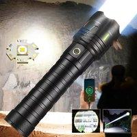 2025 Super Powerful LED Flashlight 5000000LM High Power Torch USB Rechargeable Tactical Flashlight