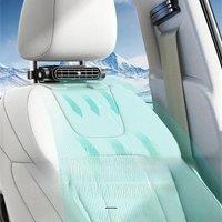 Portable Car Seat Fan 3-speed Adjustable Plug-free Car Rear Headrest Cooling Fan Car Headrest Cooling Fan Air Cooling