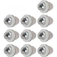 10Pcs New Wheel Lug Nuts Chrome For Jaguar F-TYPE X152 S-TYPE XE X760 XF X250 X260 XJ X351 PT204