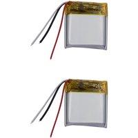 2pcs 3.7v 0.925Wh 250mah Rechargeable Li Lithium Battery 602020 Thermistor 3-Wires NTC For Bluetooth Speaker GPS LED Headphones