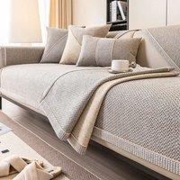 Woven Cotton and Linen Sofa Cushion for All Seasons Universal Non-slip Sofa Cover Cover New 2025