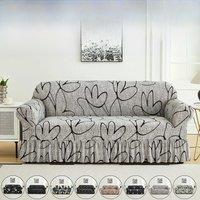 2025 Fully-inclusive Elastic Sofa Skirt Dustproof and Anti-slip Three-person Single Universal