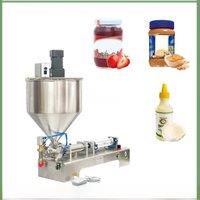 Pneumatic Paste Gel Filling Machine And Liquid Packaging Machine With Heating Agitator And Mixing Device