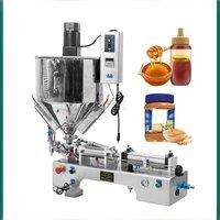Cream Liquid Filling Machine With Heating And Stirring Device, Commercial Peanut Butter, Tomato Sauce, Cream Packaging Machine,