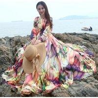 2025 Summer Beach Holiday Travel Long Skirt Bohemian Photography Arabian Fashion Muslim Loose