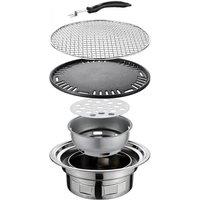 Portable Korean BBQ Charcoal Barbecue Multifunctional Camping Stove Courtyard Picnic Beach BBQ
