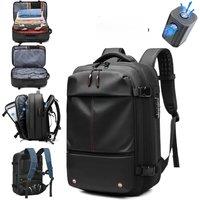 Vacuum Compression Backpack with Vacuum Pump Expandable Travel Backpack for Men Women Airline
