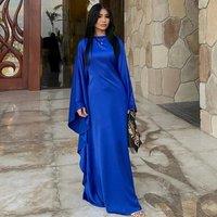 New Maxi Modern Abaya Islamic Clothing Modest Plus Size Women's Dresses Satin Butterfly Abaya Women