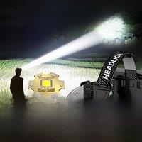 2025 New High Power 800W LED Headlight 500000000LM Super Bright Zoom Waterproof Headlamp Outdoor