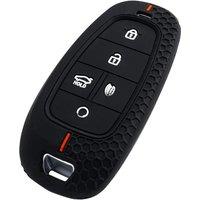 For 2023 2024 2025 Hyundai Silicone Car Key Case Cover Shell Santa Fe Cruz Sonata Tucson Palisade 5 Buttons Keychain Accessories