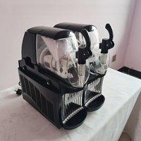 Commercial Slushy Machine 2L X 2 Slushy Machines for Home Use Cocktail Margarita Frozen Drink Maker Automatic Cleaning Function