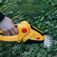 Electric Hedge Shears 24V Garden Shrub Scissors 2 in 1 Domestic Lawn Shears Garden Grass Shears Suitable for Makita Battery