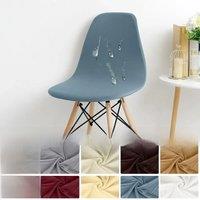 Waterproof Chair Cover Elastic Solid Color Scandinavian Chair Covers For Hotel Home Living Room 1PC