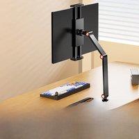 Portable Monitor VESA Stand up to 17" Adjustable 360 Swivel Bracket Tablet Holder Compatible with Tablet Desktop Clamp Stand