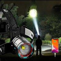 New 10000000LM Most Powerful Headlamp 800W Headlight USB Rechargeable Head Flashlight High Power
