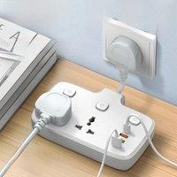 LDNIO Power Strip With Switch 2 AC Output 4 USB PD20W Fast Charger Electrical Socket Extension UK EU