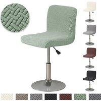 Jacquard Bar Chair Cover Short Back Bar Stool Seat Covers Slipcovers Hotel Banquet Dining Small Size