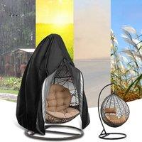 Hanging Chair Cover with Zipper Anti UV Sun Protector Outdoor Garden Swing Egg Chair Waterproof