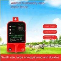 High Voltage High Decibel Shepherd 10KM Fence Animals Alarm Pulse Controller Poultry Farm Electric Energizer LCD Charger Tools