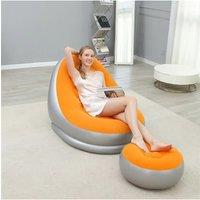 Air Chair Inflatable Reclining Lazy Couple Sofa with Footstool Sofa for Home Outdoor Garden Furniture Terrace Chairs To Rest