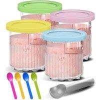 Ice Cream Containers Replacement For Ninja Creami Pints And Lids 24Oz Cups Creami Deluxe NC501 NC500
