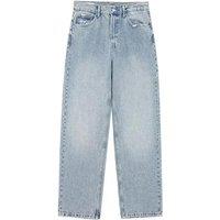 Women's Fashion Jeans Solid Colour Loose Trousers Gradient Colour Casual Streetwear Pant Broken