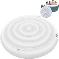 140/165cm Diameter jacuzzi Inflatable Energy Saving Round Hot Tub Lid Outdoor Spa Pool Windproof