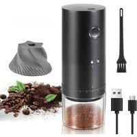 2024 New Portable Electric Coffee Grinder 38 Gears Adjustment Ceramic Filter Long Battery Life