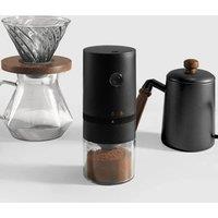 USB-Rechargeable Burr Coffee Grinder - Perfect Portability with Adjustable Settings & Easy