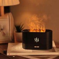 Perfume Humidifier Simulation Flame Aromatherapy Diffuser LED Ultrasonic Air Humidifier Creative