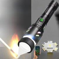 Ultra Powerful Lamp With 5 Modes Super High Power Rechargeable Flashlight Outdoor Lantern Camping