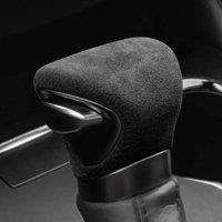 Alcantara Suede Auto Parts Leather Protector Car Gear Shift Knob Cover Lever Stick Head Car Accessories For LEXUS ES UX LX
