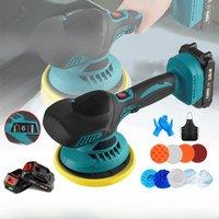 6-Inch Lithium Battery Polishing Machine, Car Beauty Salon Wax Repair Scratch Grinding Machine Electric Sanding Machine £££ £££