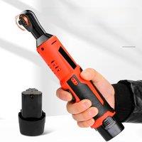 Electric Wrench 3/8" Angle Ratchet Impact Drill 12V Cordless Electric Screwdriver Remover Screwdriver Auto Repair Tools