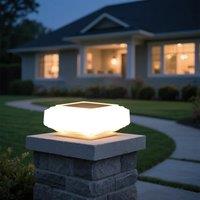 Solar Fence Post Lamp IP65 Waterproof Automatic Day Night Light Landscape Lighting for Outdoor Pathway Garden Camping Home Decor