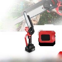 Brushless Digital Oil Display Pot Mini Single-Hand Saw Garden Handheld Portable Outdoor Logging Saw Electric Chain Saw ??? ???
