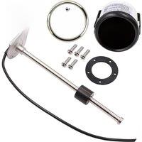 0-190ohm Digital Fuel Level Gauge 52mm with 100 150 200 250 300 350 450mm Fuel Level Sensors Senders Red Backlight for Auto Boat