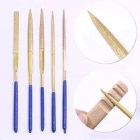 10pcs Diamond Files for Metal Jeweler Stone Polishing Plating Alloy Needle Rasp File Set for