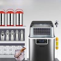 Ice Maker Countertop, Portable Ice Maker Machine, 28lbs/24Hrs, with Self Cleaning, Time Reservation, Include Scoop & Basket