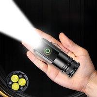 3 LED SST20 Mini LED Flashlight TYPE-C Rechargeable Portable EDC Torch Emergency Camping Lantern