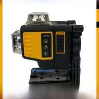 DW089LG 12V Lithium Battery 3 Sides*360 Degree Vertical Horizontal Green Light Level Meter Outdoor