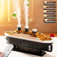 Air Humidifier Titanic Ship Model Aroma Essential Oil Diffuser Jellyfish Smoke Ring Fragrance