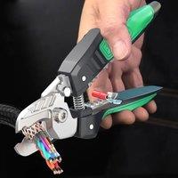 LAOA Stainless Steel Cable Cutter 8inch Cable Plier Electrician - Specific Wire Stripping Plier Terminal Crimping Tool